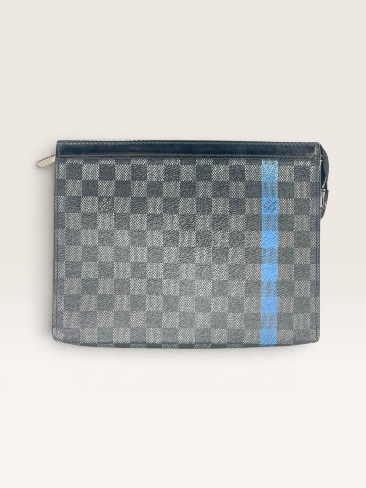 Louis Vuitton Pochete De Voyage Damier Bande Bleu