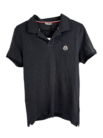 Moncler polo gris en coton