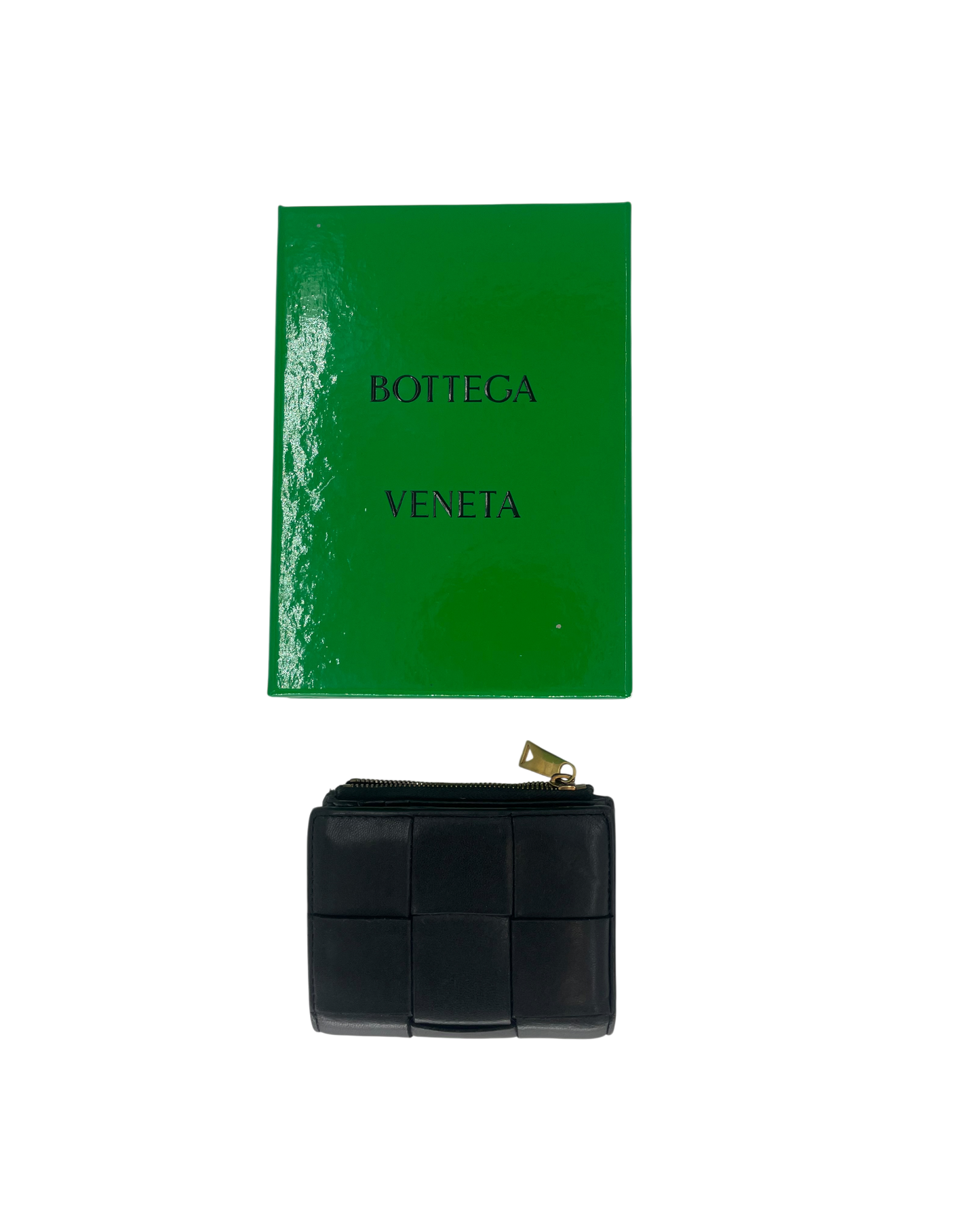 Bottega Veneta Portefeuille en cuir noir