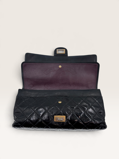 Chanel Timeless 2.55 double flap Maxi sac en cuir vernis