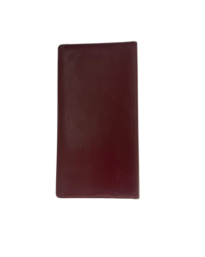 Cartier Portefeuille en cuir bordeaux
