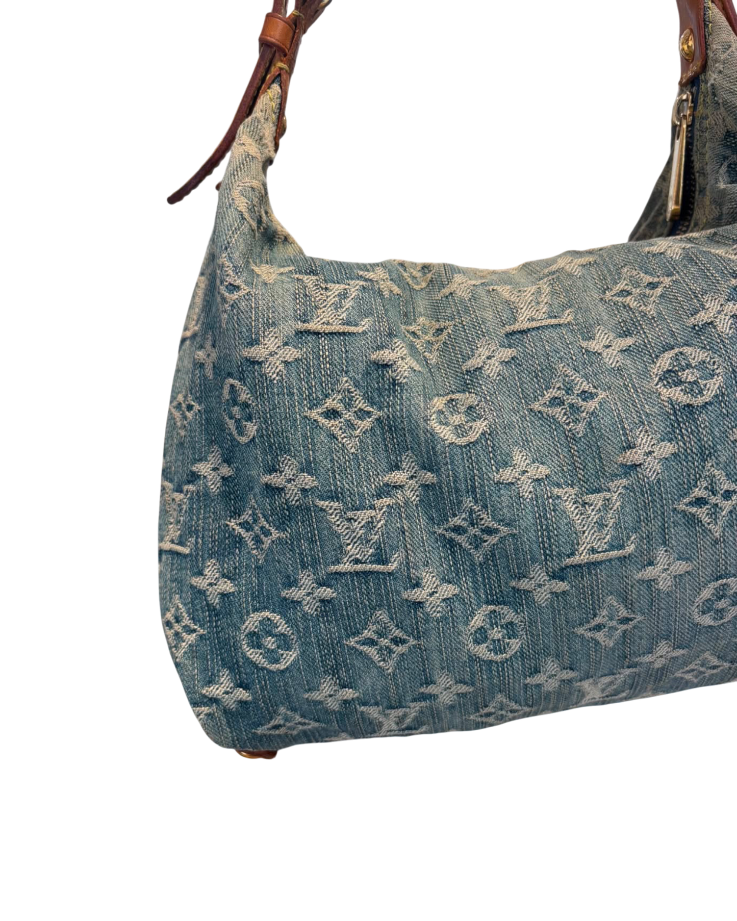 Louis Vuitton Sac porté épaule denim