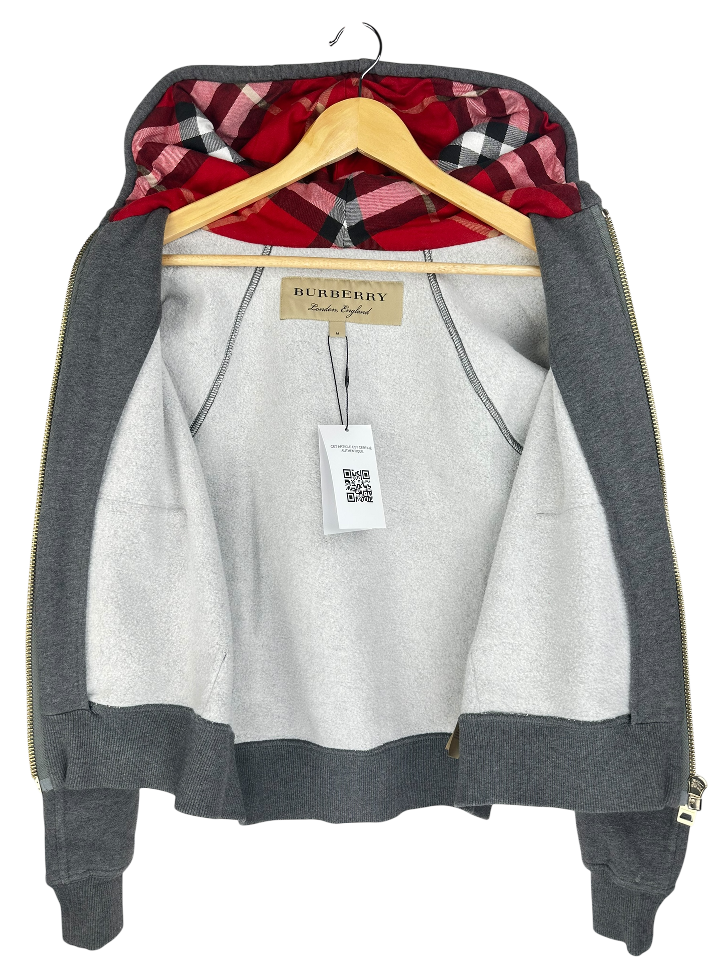 Burberry gilet à capuche
