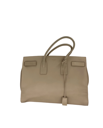 Saint Laurent sac à main cuir beige