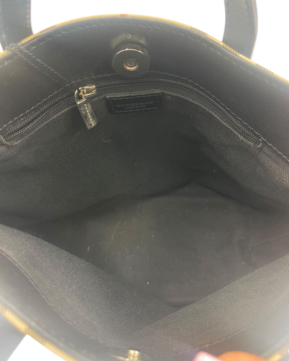 Burberry Sac à main tartan beige