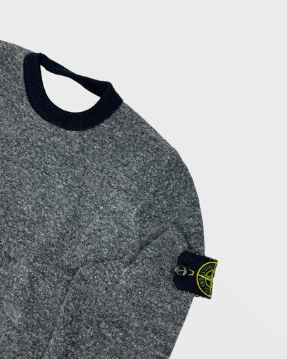 Stone island reversible knit wool pull (S)