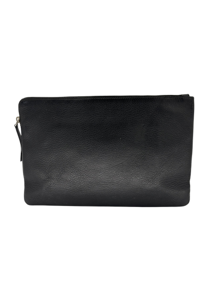Balenciaga Pochette en Cuir Noir