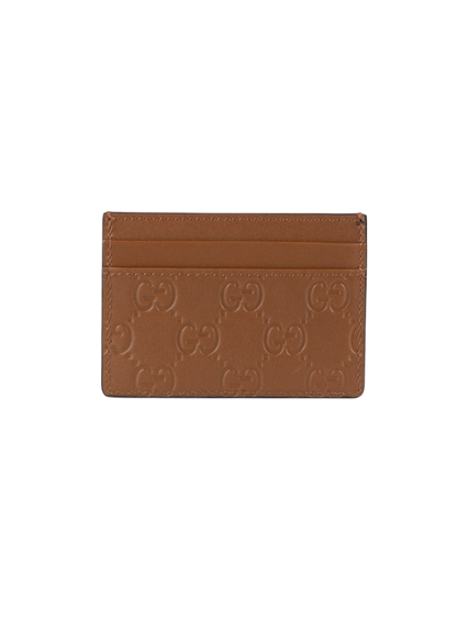 Gucci porte-cartes en cuir