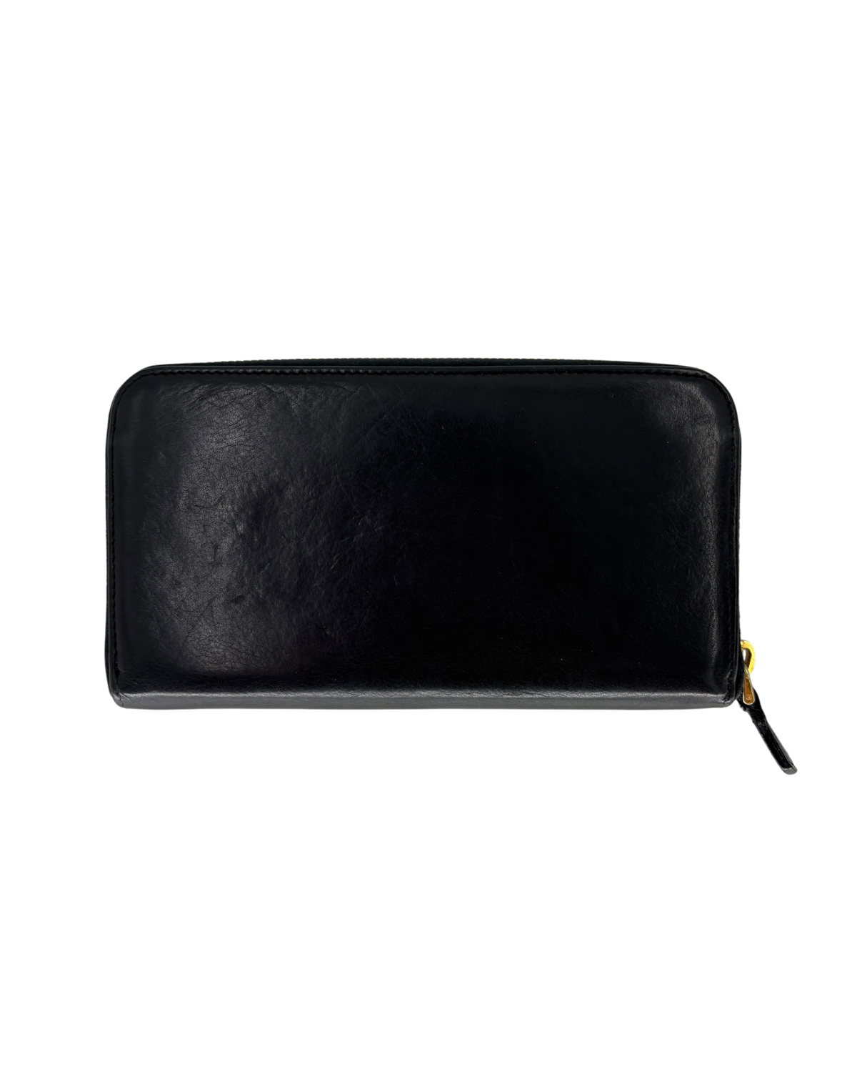 Prada Porte-monnaie en cuir noir