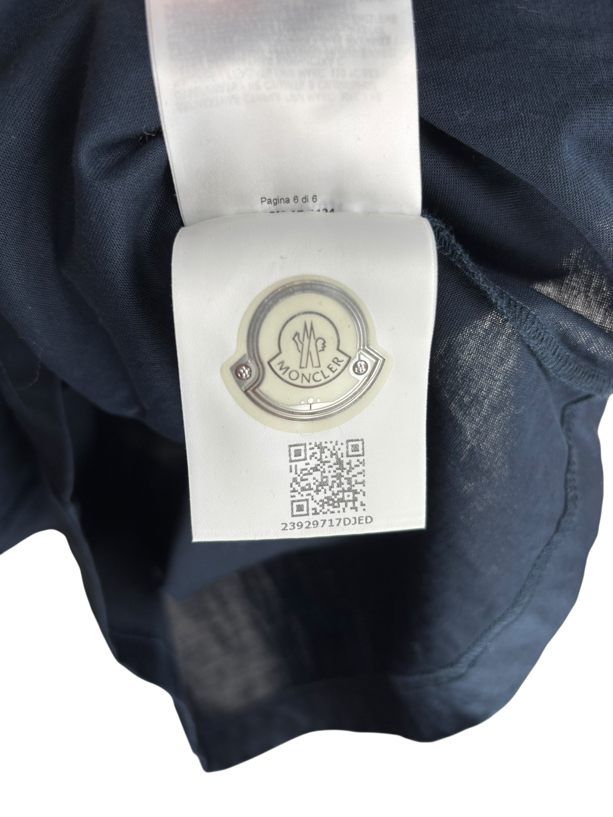 Moncler T-shirt Col Rouge et Blanc