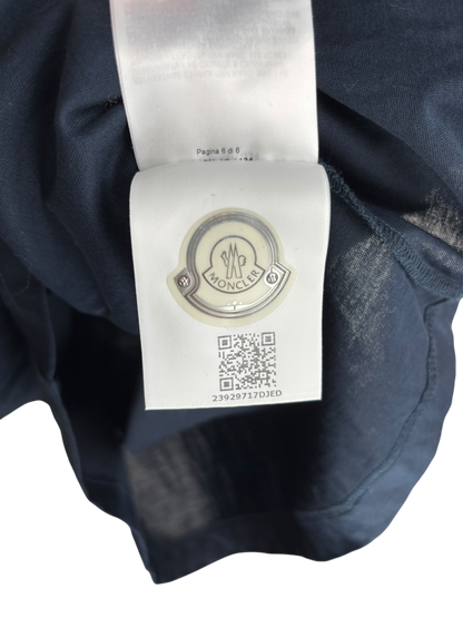 Moncler T-shirt Col Rouge et Blanc