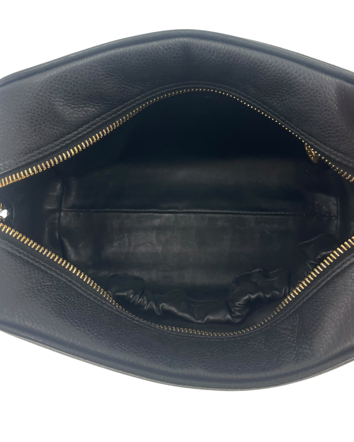 Chanel pochette en cuir noir
