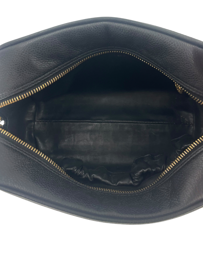 Chanel pochette en cuir noir