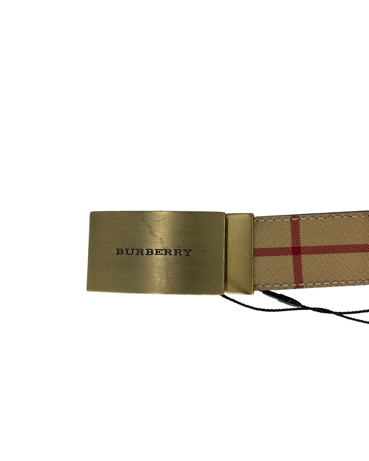 Burberry ceinture tartan beige