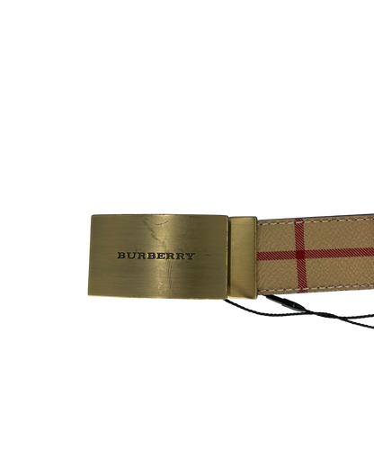 Burberry ceinture tartan beige