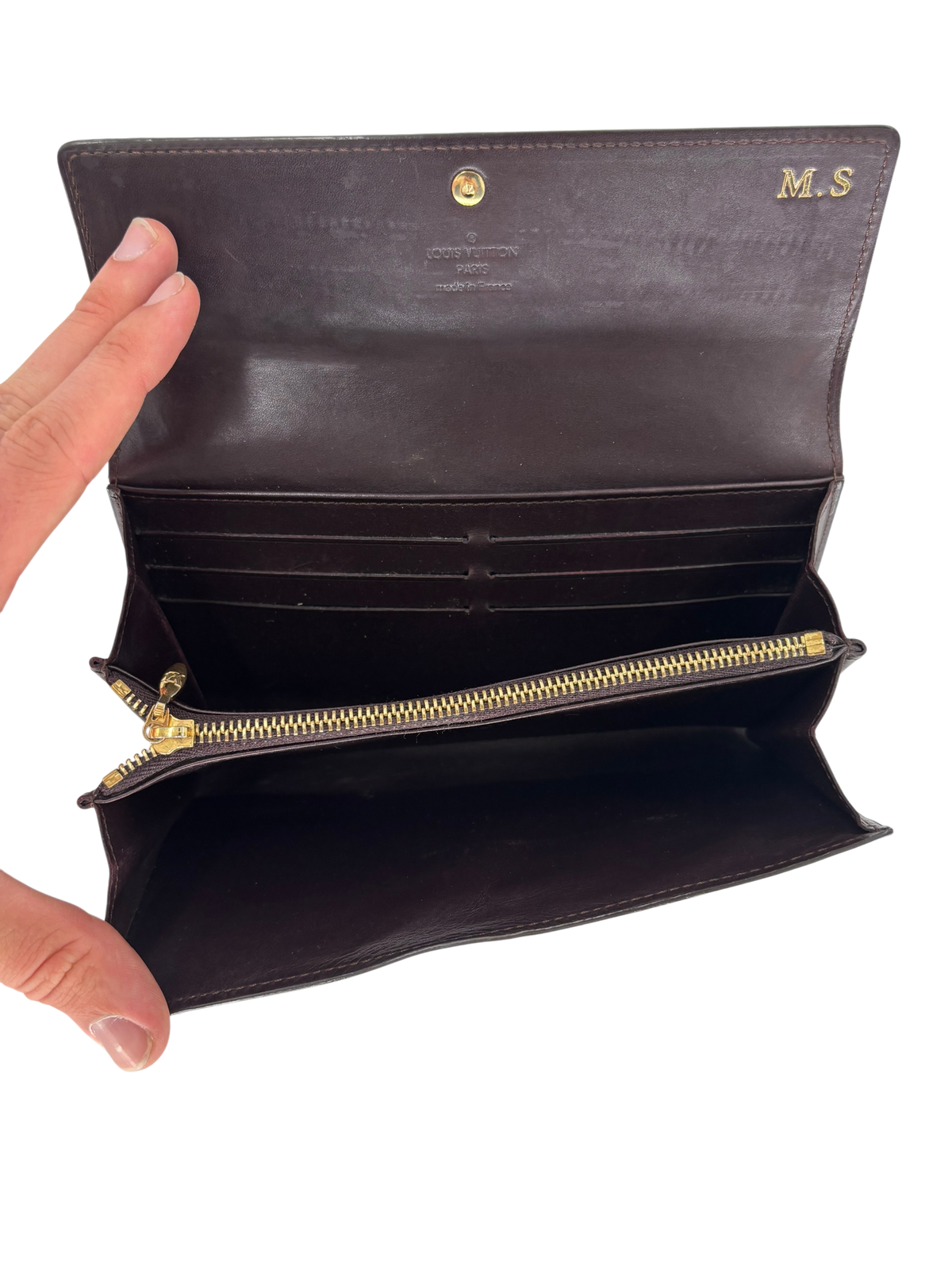 Louis Vuitton Portefeuille Sarah Cuir Vernis