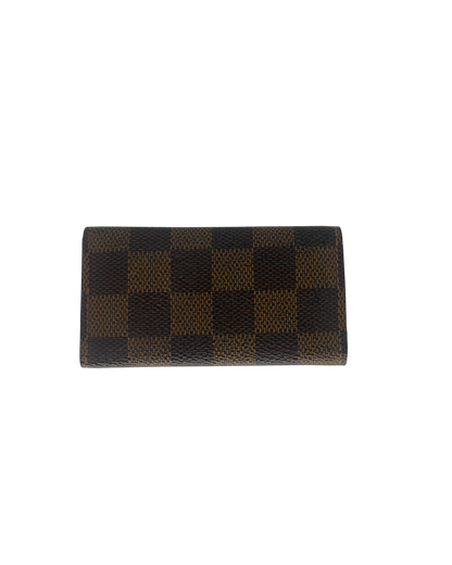 Louis Vuitton Porte-clé cuir damier Ébène