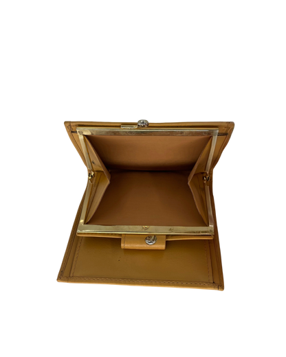 Celine Portefeuille en cuir marron
