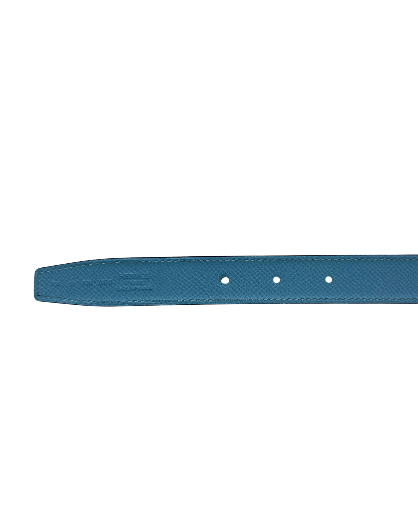Hermès Ceinture en cuir bleu
