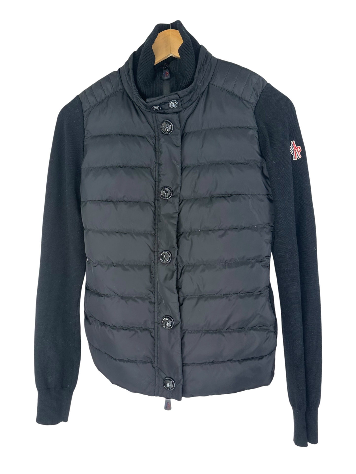 Moncler veste bi-matière cintrée