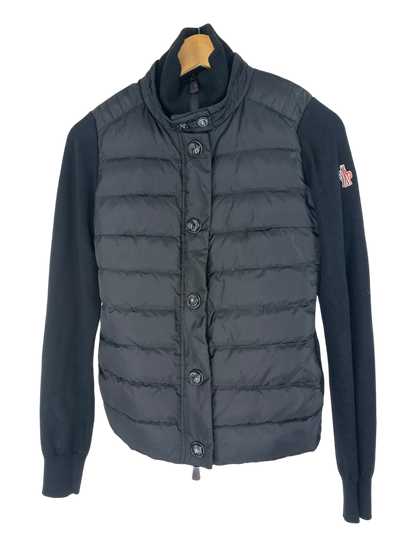 Moncler veste bi-matière cintrée