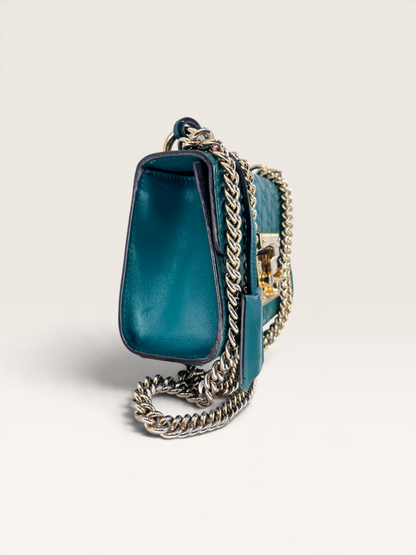 Gucci Marmont padlock sac en cuir GG