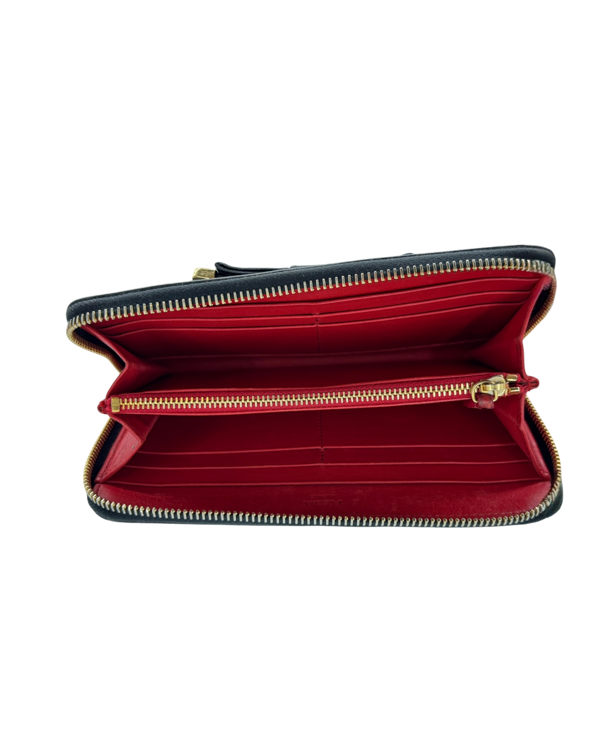 Prada Porte-monnaie en cuir noir
