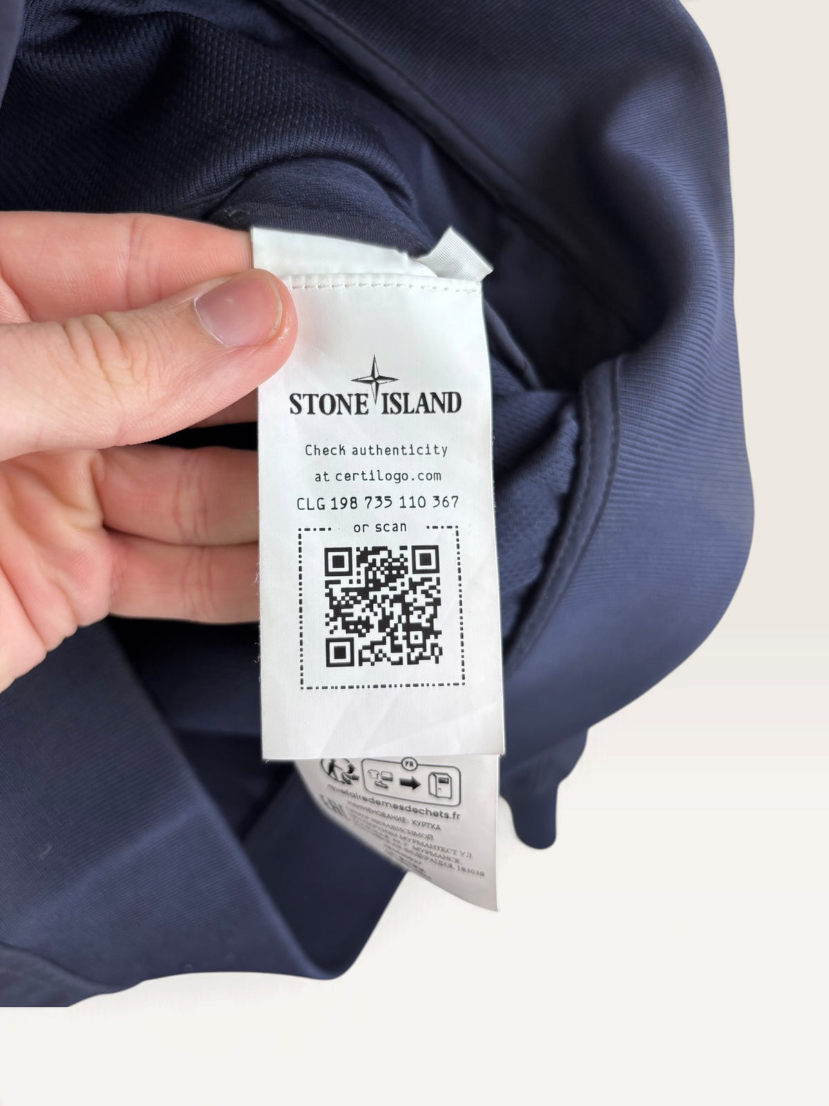 Stone island softshell veste marine