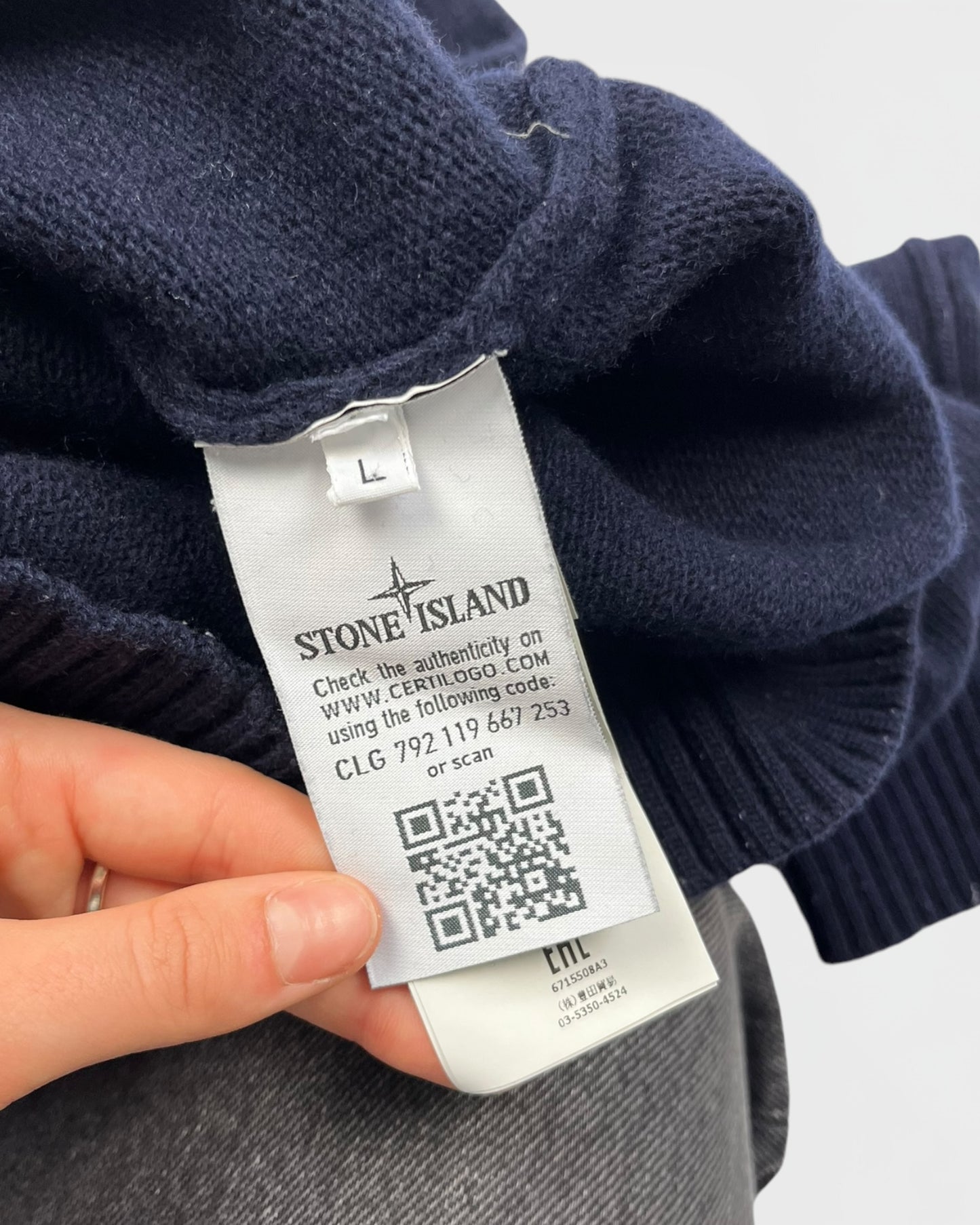 Stone island pull / sweater gris (L)