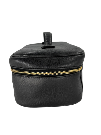 Chanel Vanity en cuir noir
