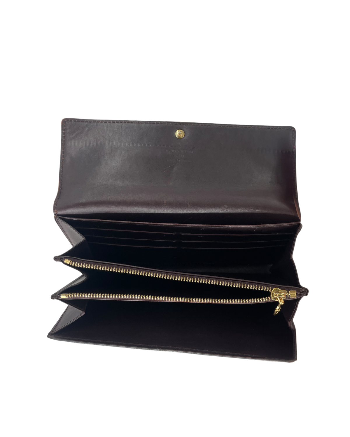 Louis Vuitton Portefeuille Sarah cuir vernis