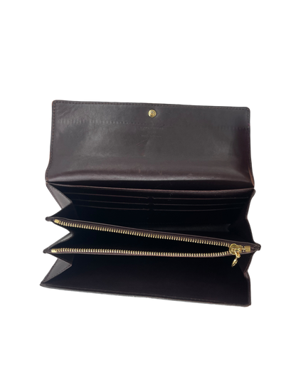 Louis Vuitton Portefeuille Sarah cuir vernis