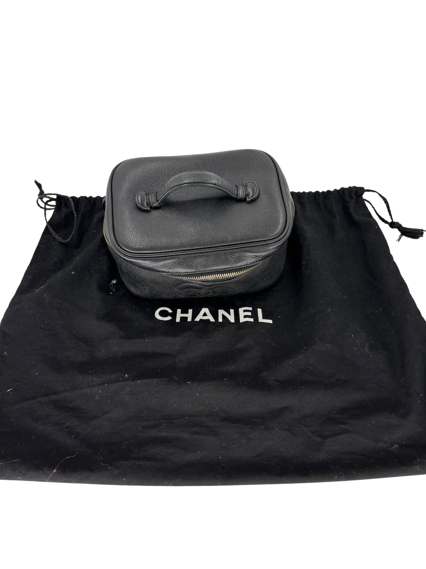 Chanel Vanity en cuir noir