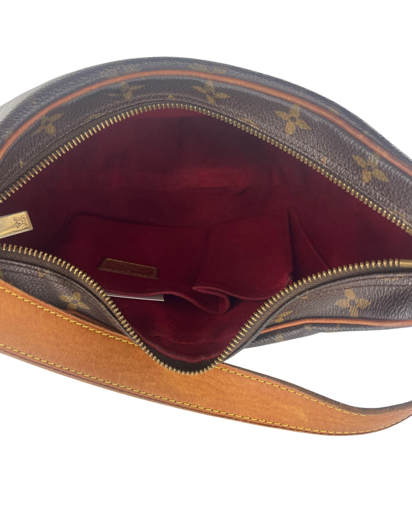 Louis Vuitton Sac à main croissant monogram marron