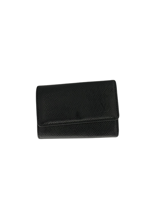 Louis Vuitton Porte-clé en cuir noir