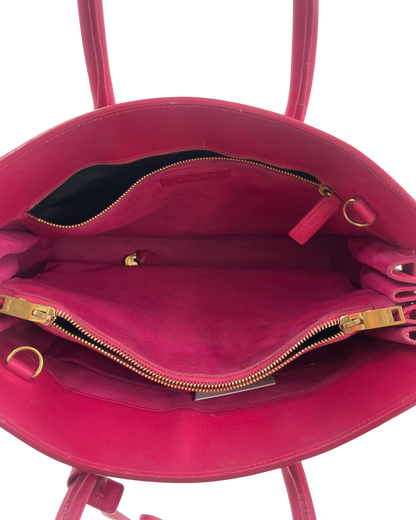 Saint Laurent Sac à main en cuir rose