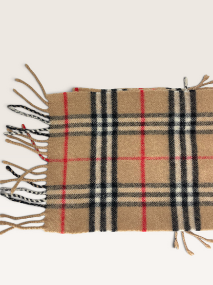Burberry écharpe tartan beige