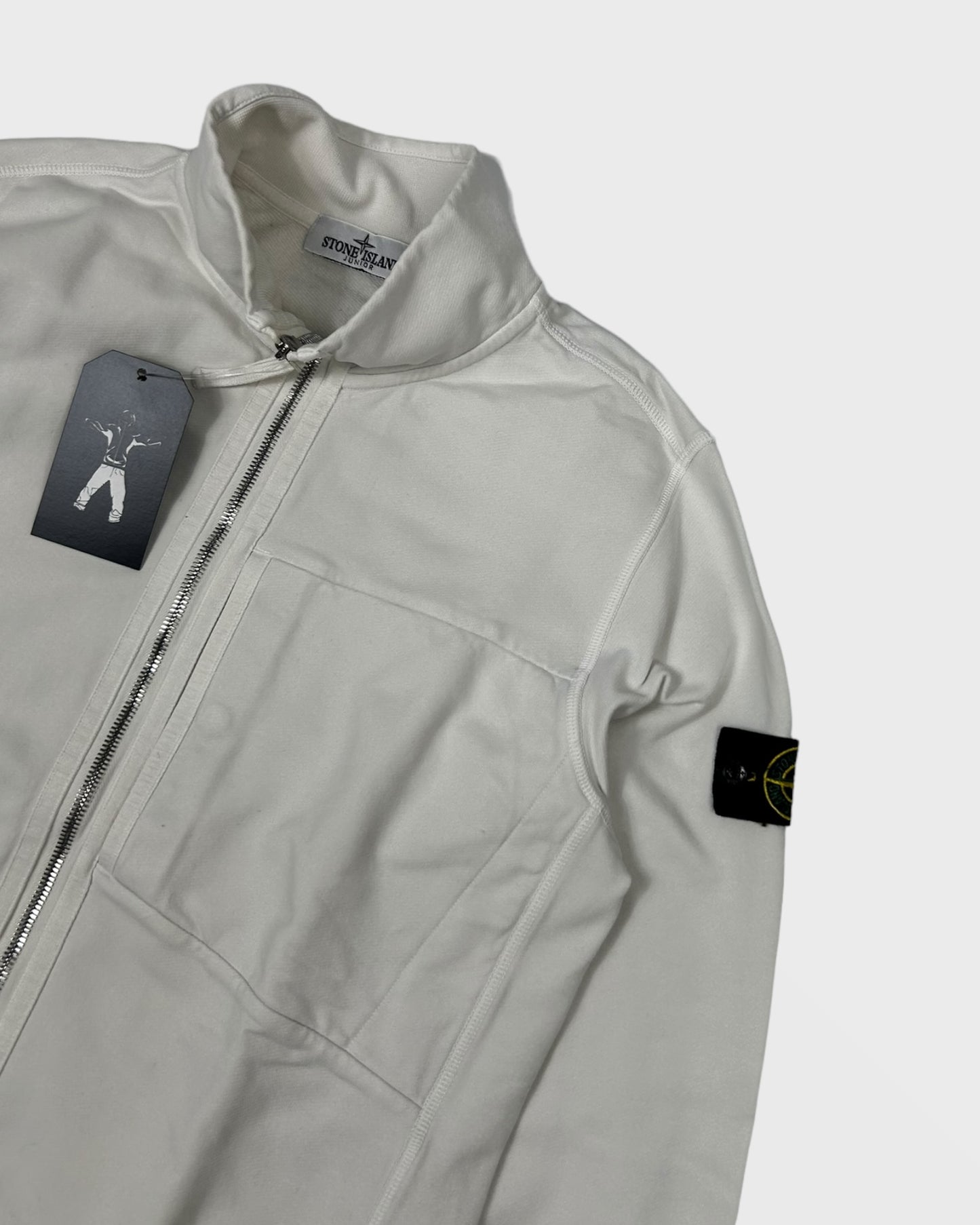 Stone island veste / gilet blanc (XS)