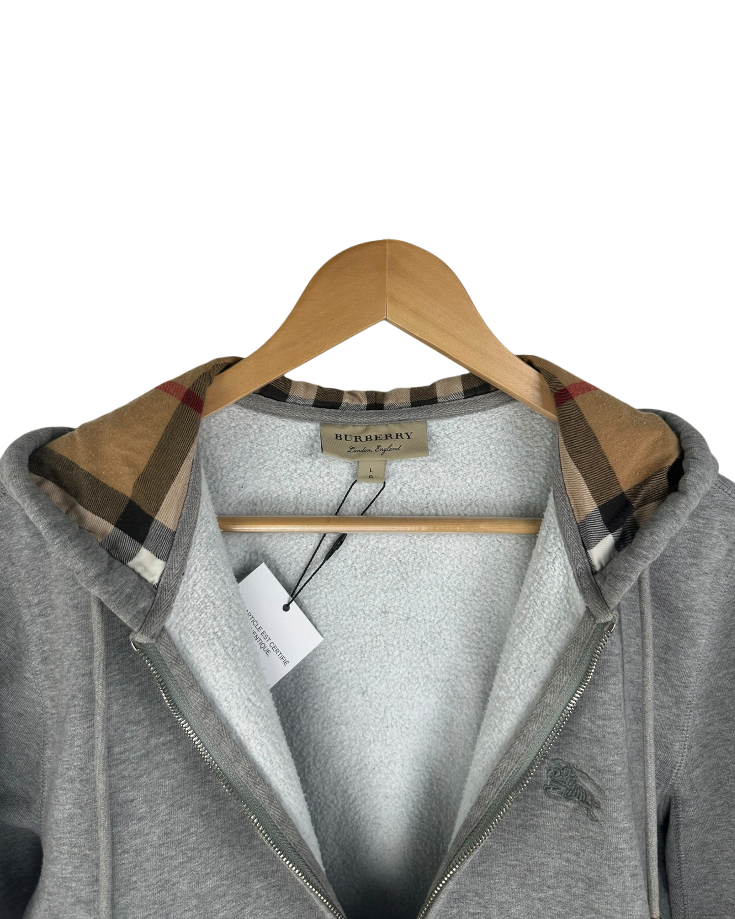 Burberry gilet à capuche