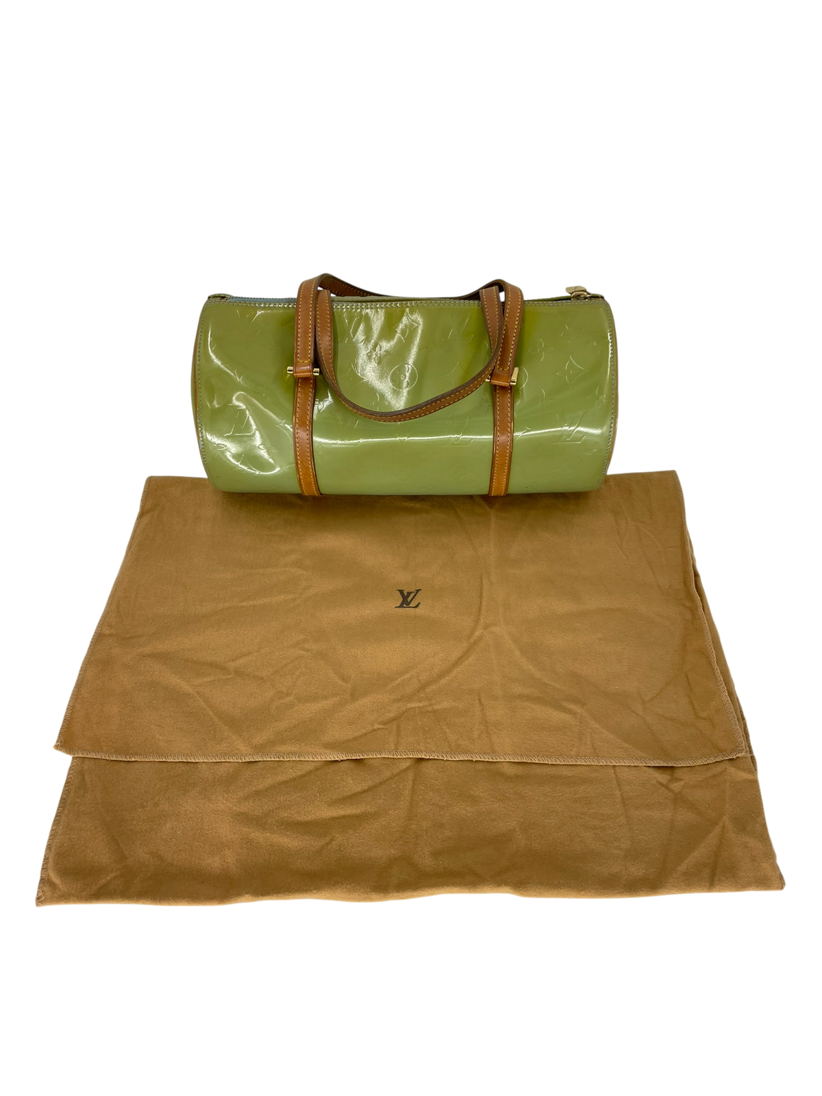 Louis Vuitton sac à main Papillon cuir vernis