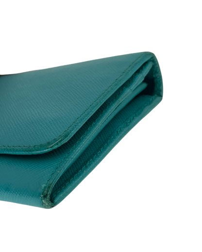 Prada portemonnaie cuir safiano tiffany