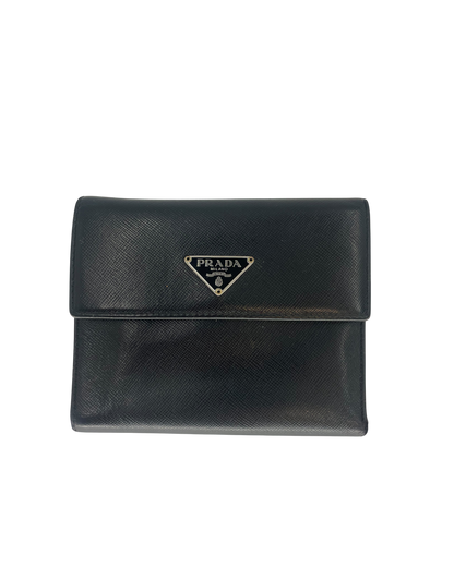 Prada porte-monnaie cuir Safiano
