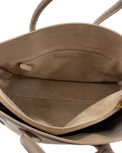 Saint Laurent sac à main cuir beige