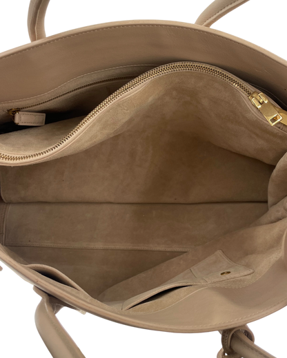 Saint Laurent sac à main cuir beige
