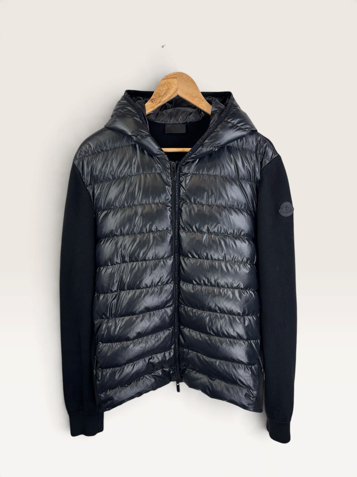 Moncler cardigan veste bi matière