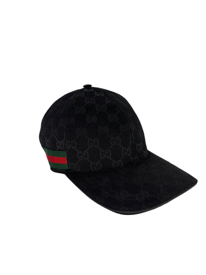 Gucci Casquette noir Toile GG