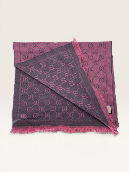 Gucci écharpe Rose + Box
