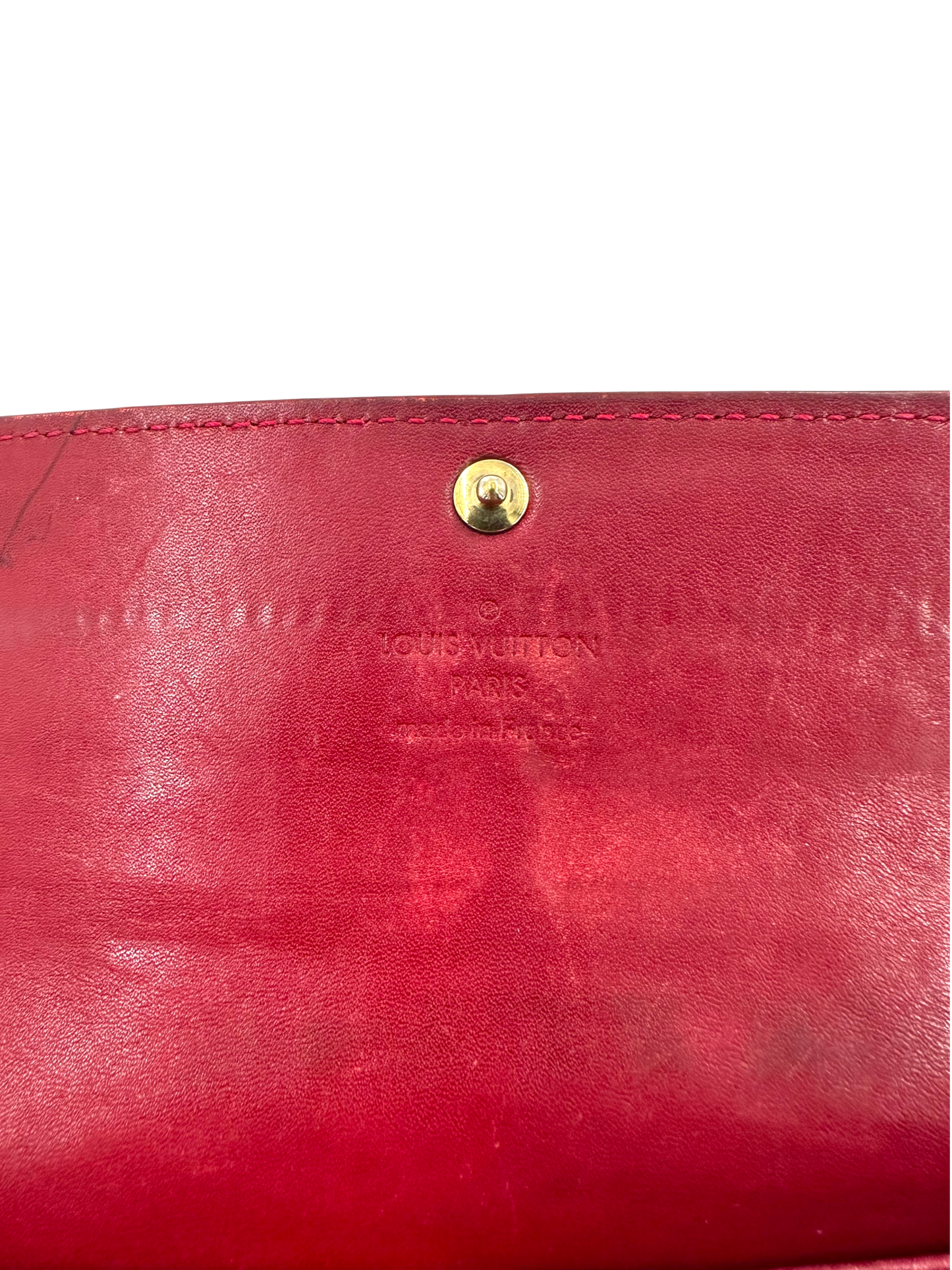 Louis Vuitton cuir vernis portefeuille