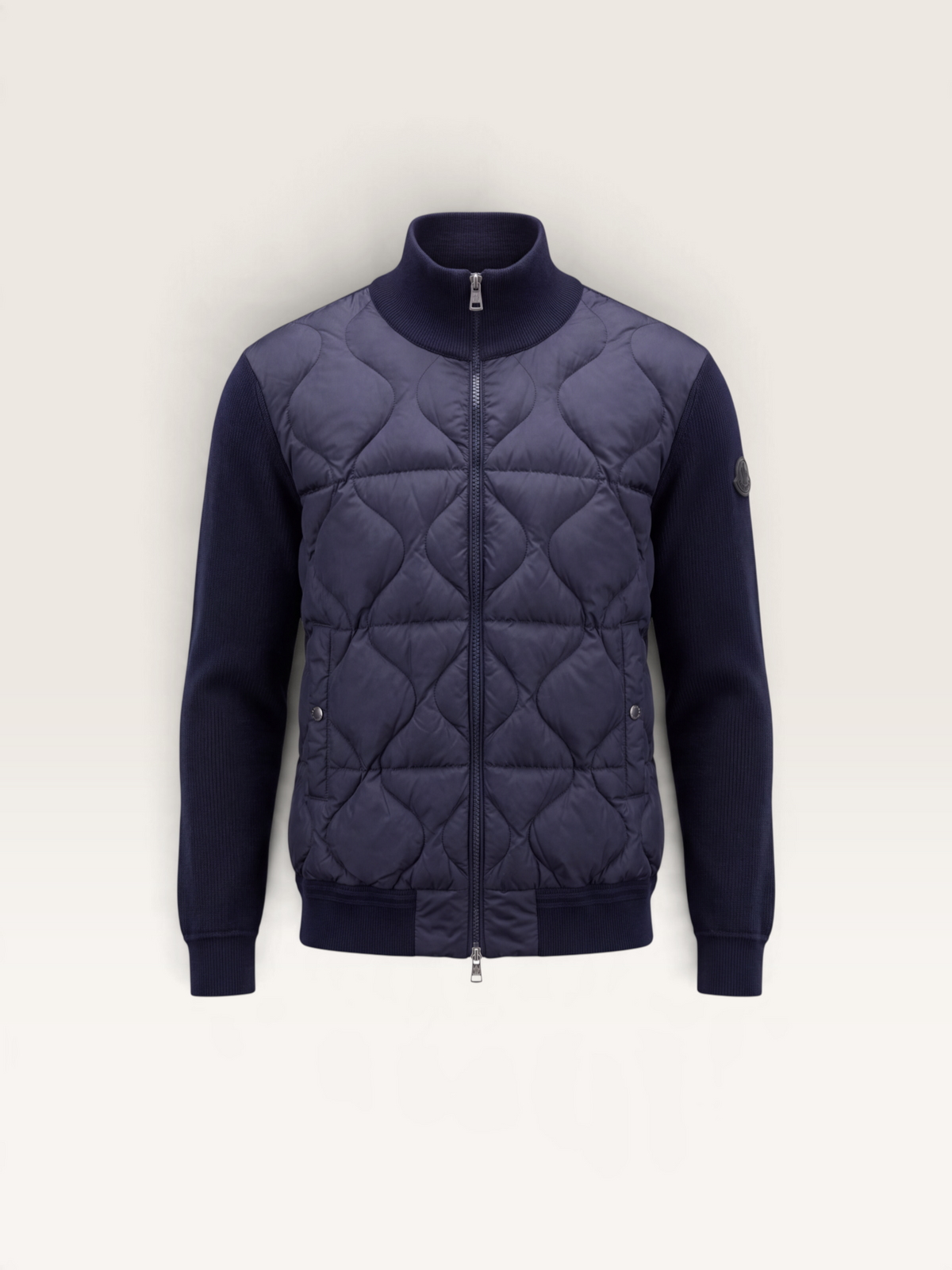 Moncler cardigan bi-matière veste
