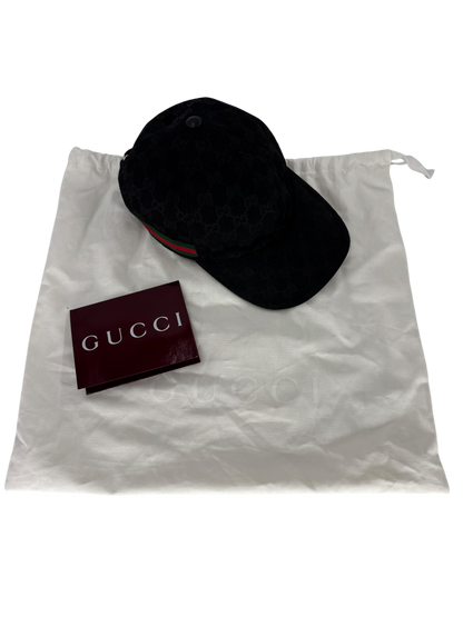 Gucci Casquette noir Toile GG